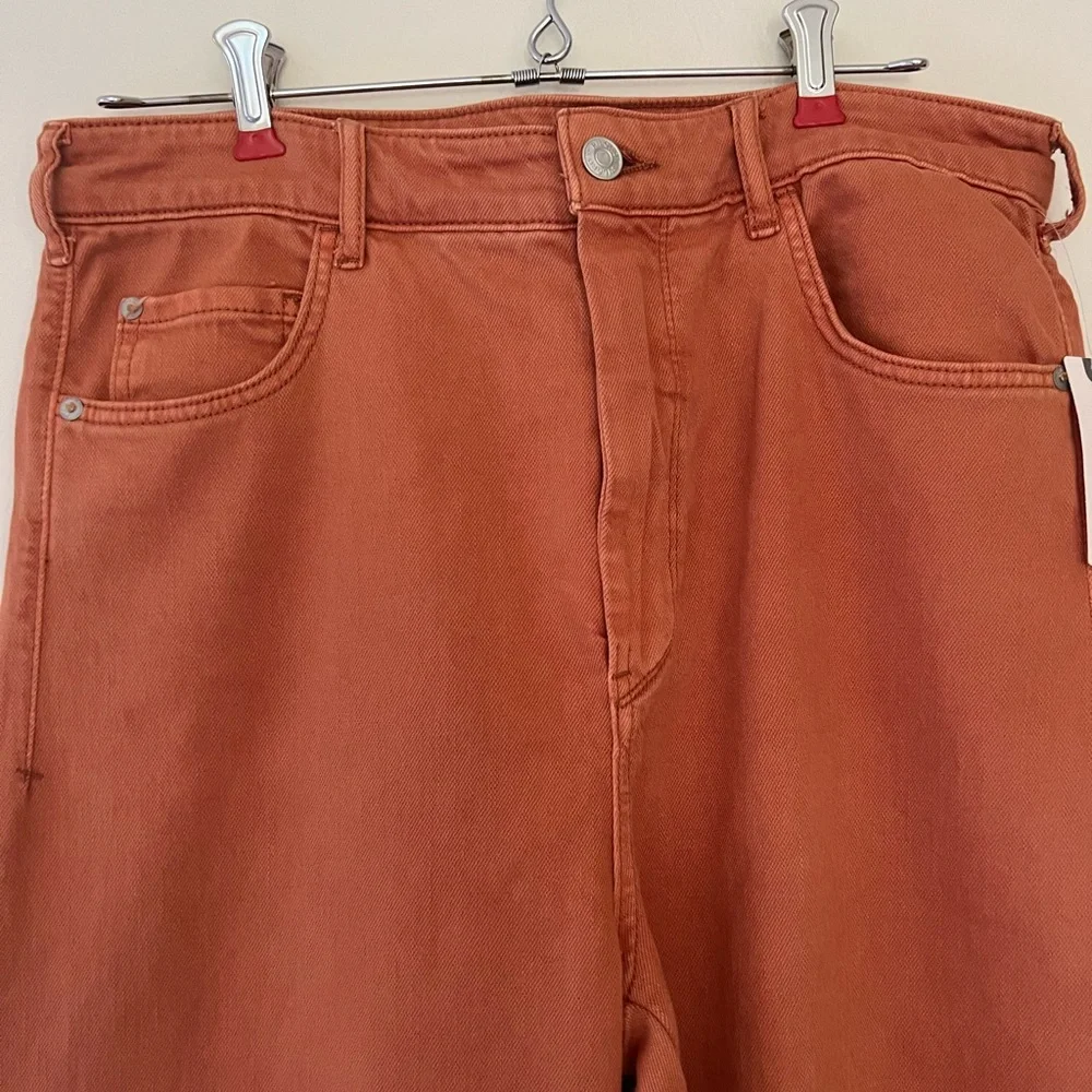 NWT Anthropologie Pilcro terra cotta cotton blend pants ( moving Sale) - Picture 2 of 5